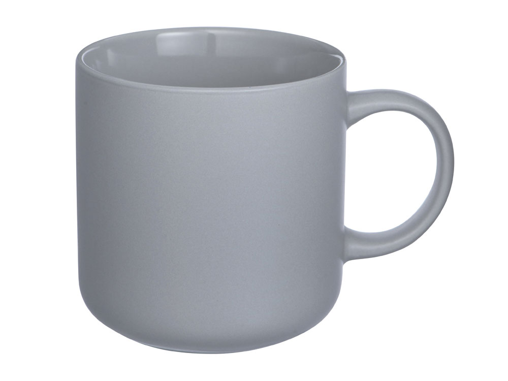 Кружка матовая Rita, 410мл, серый-1