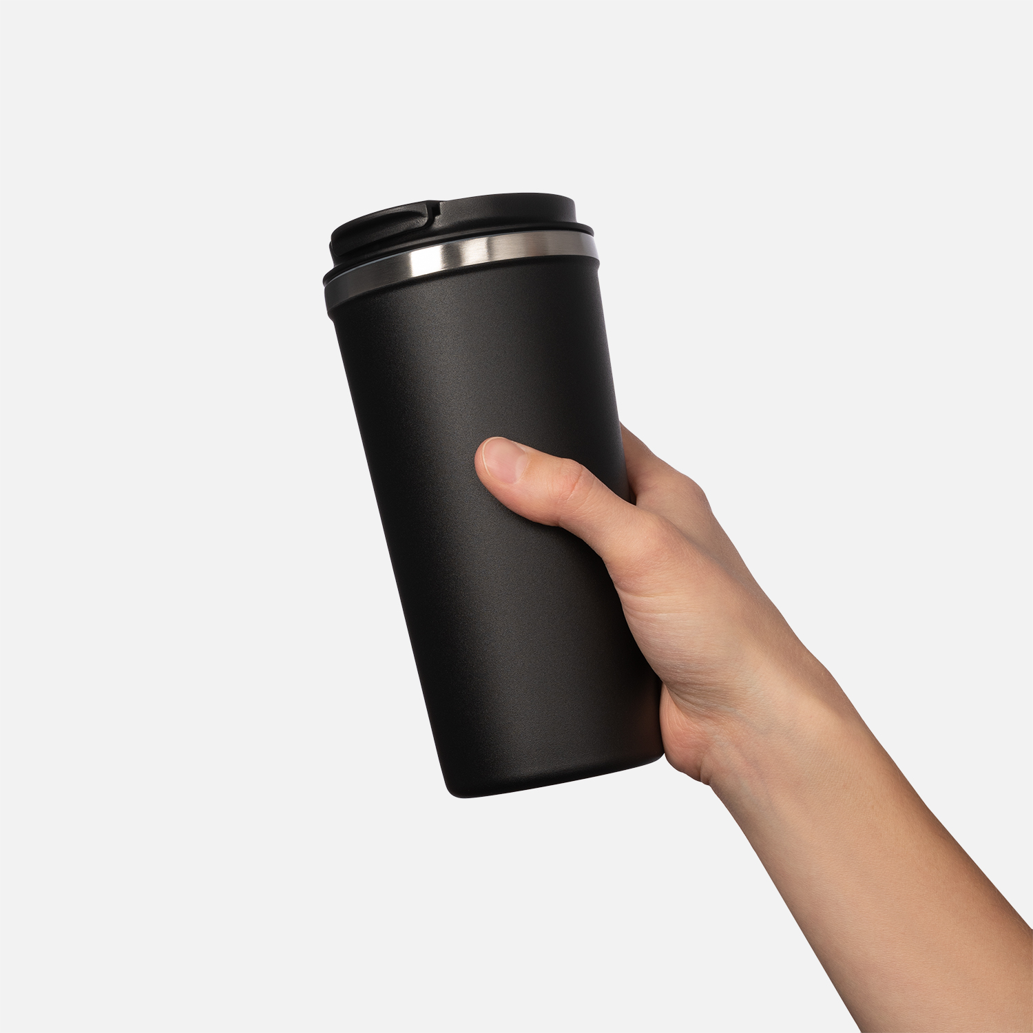 Термокружка вакуумная Palermo, черная-5