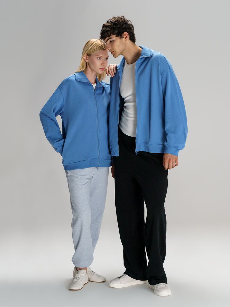 Толстовка унисекс Neofit, синяя-7