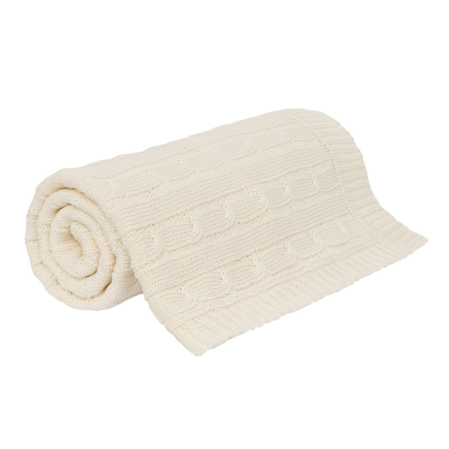 Плед Fado вязаный, бежевый (без подарочной коробки)-2