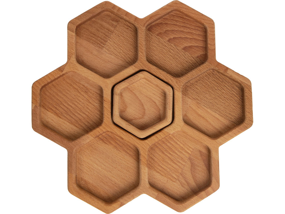 Менажница соты с одной соусницей Соты-3