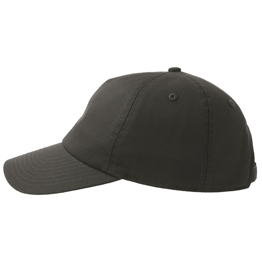 Бейсболка DAD HAT-S, 6 клиньев, металлическая застежка, темно-серый-1