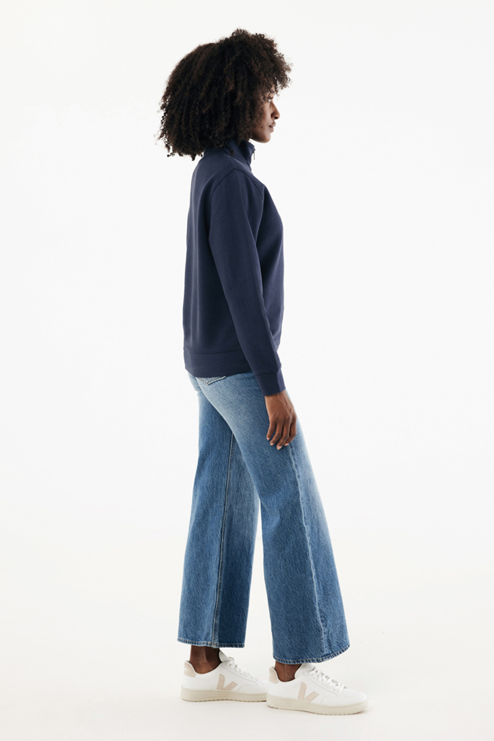 Свитшот на молнии Iqoniq Elgon из переработанного хлопка, 300 г/м²-6