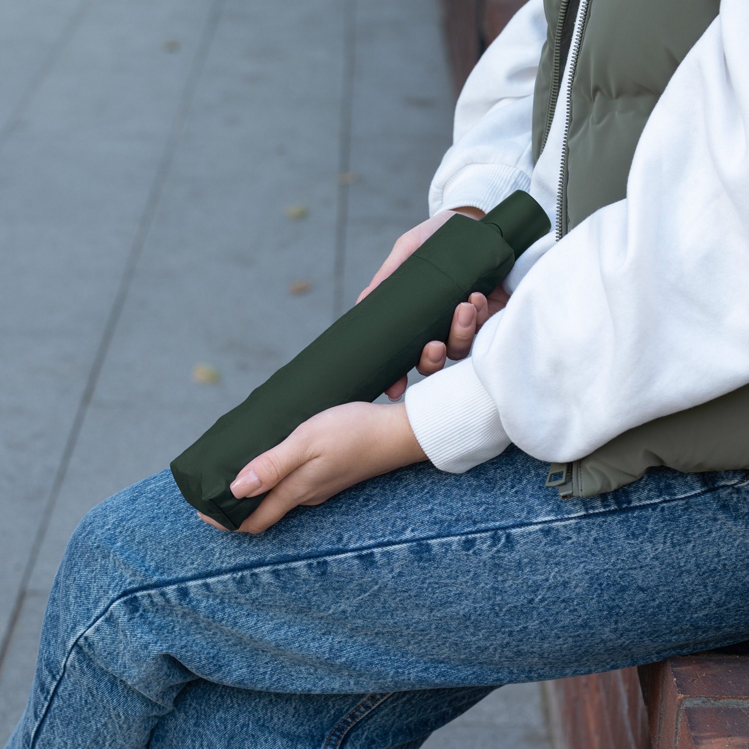 Зонт складной Атланта (Atlanta), зеленый-9