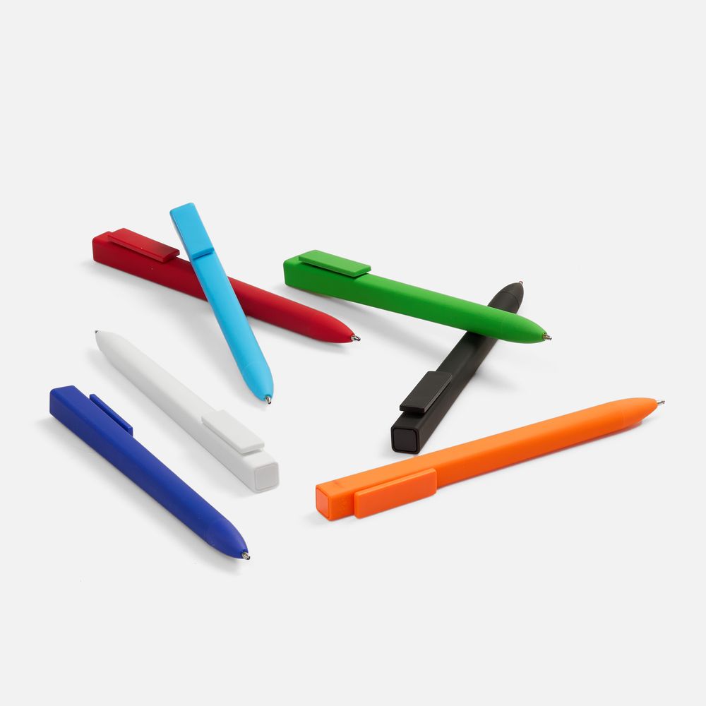 Ручка шариковая Swiper SQ Soft Touch, голубая-5