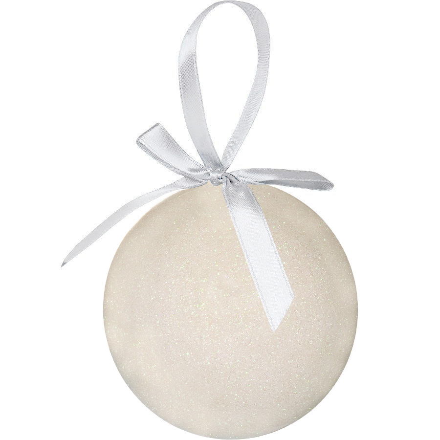 Елочное украшение ПРАЗДНИК, белый-0