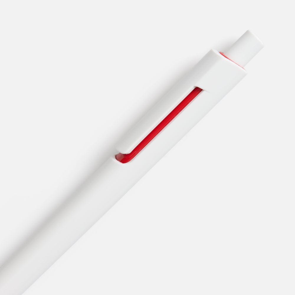 Ручка шариковая Dominanta, белая с красным-2