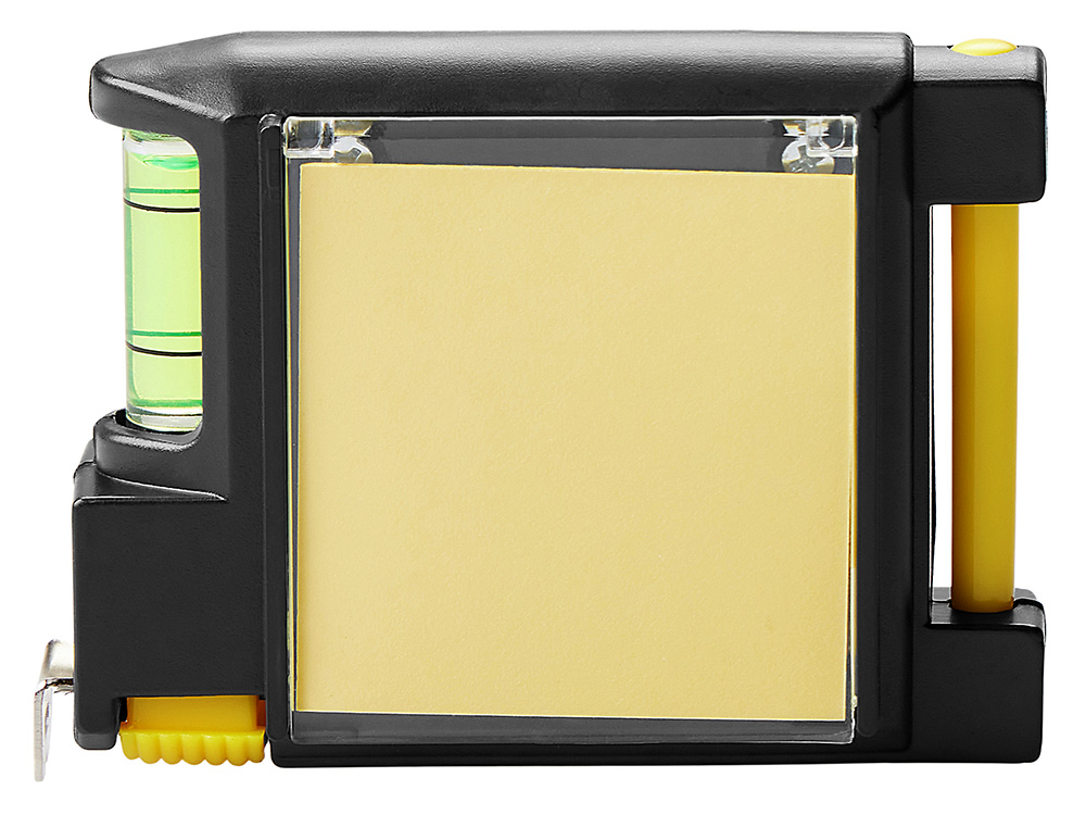 Рулетка на 2 м с уровнем и блоком для записей Nerd-1