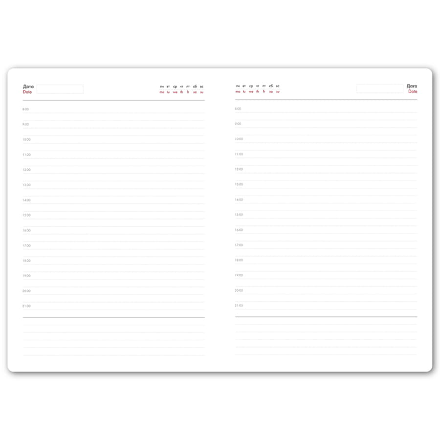 Ежедневник недатированный Duncan, формат А5,  в линейку, синий ройал-6