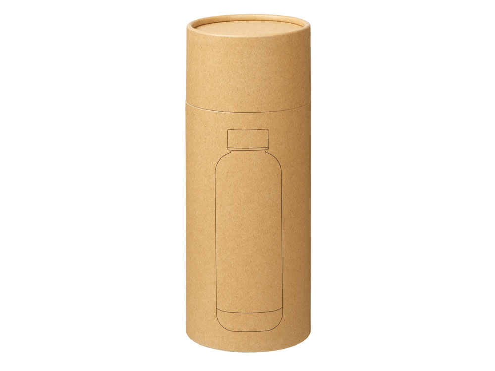 Вакуумная термобутылка Cask Waterline, soft touch, 500 мл, тубус, черный-6