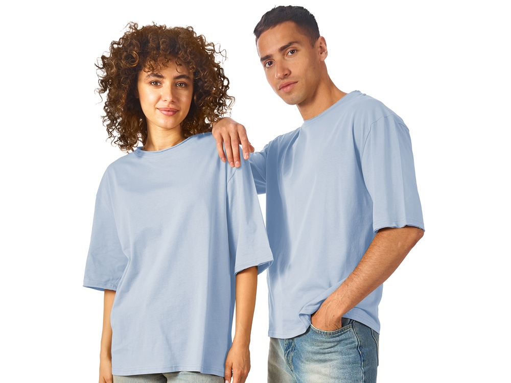 Футболка оверсайз Liyon унисекс, небесно-голубой-0