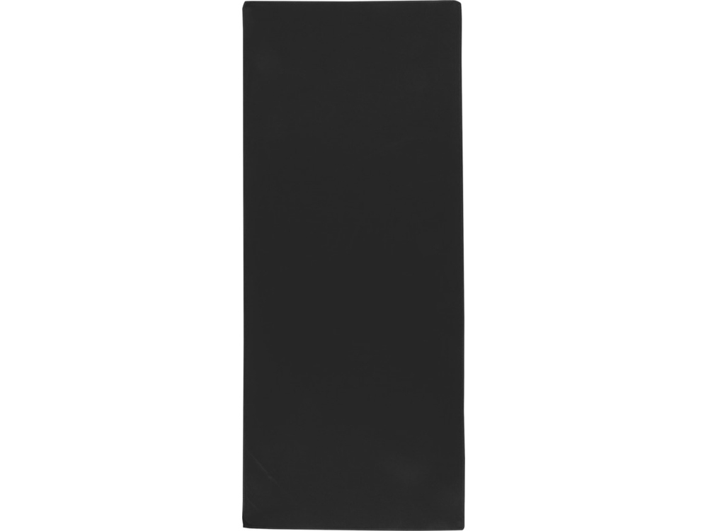 Lucas спортивное полотенце из переработанного полиэстера 30х80 см - сплошной черный-1