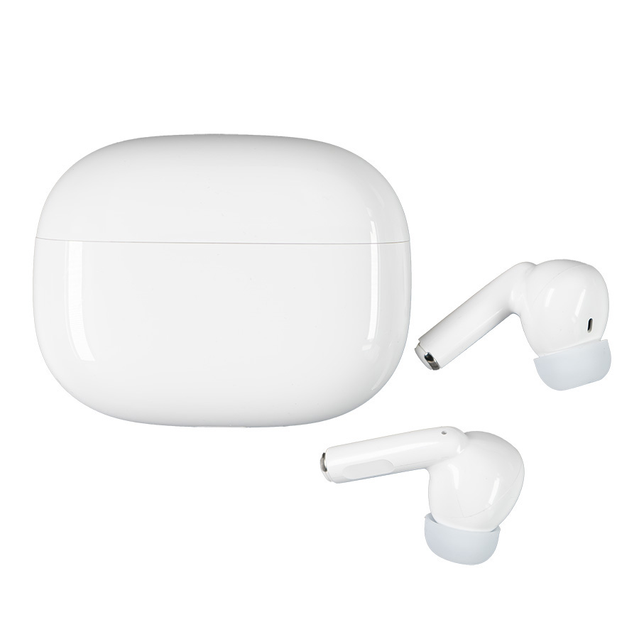 Наушники LAUD беспроводные с амбушюрами, пластиковый корпус, белые, белый-3