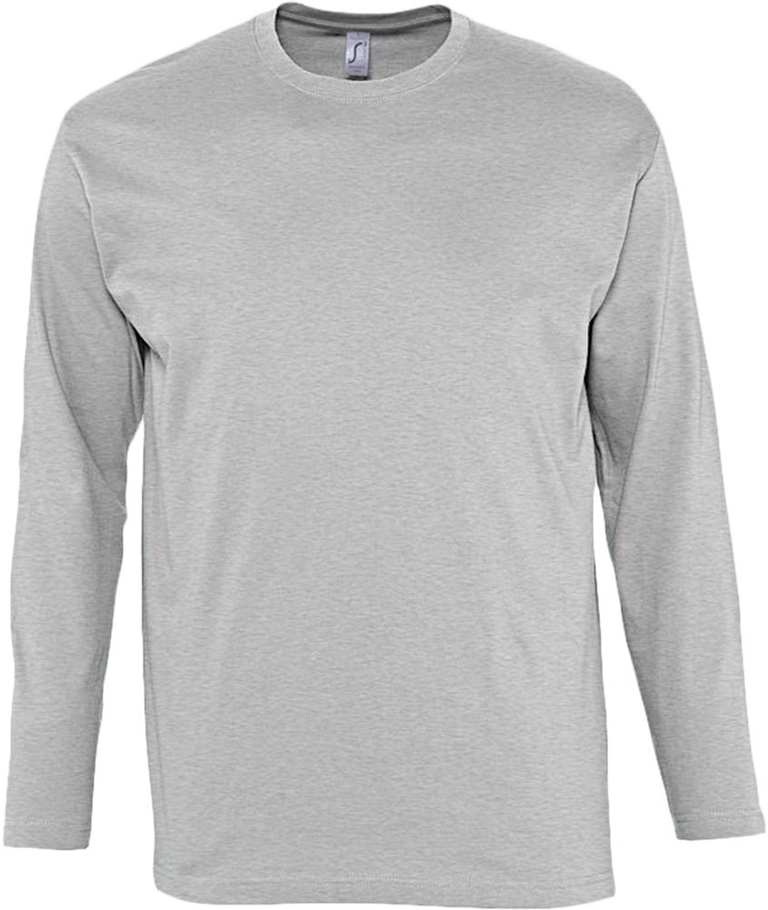 Футболка с длинным рукавом Monarch 150, серый меланж-1