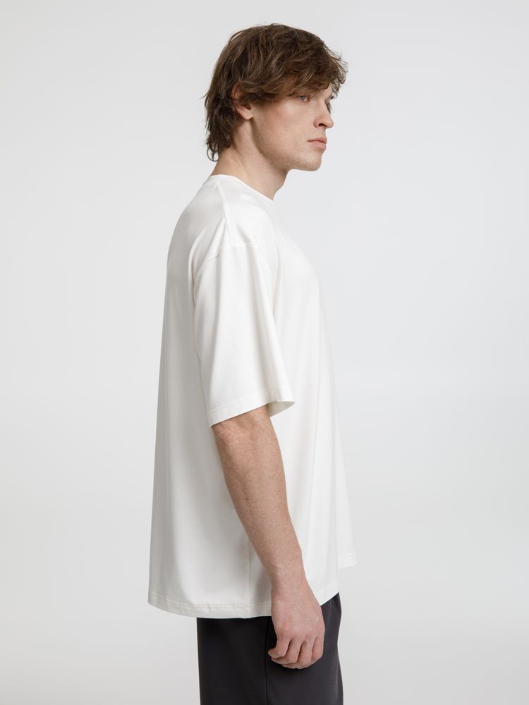 Футболка оверсайз унисекс Lavinia, белая-5