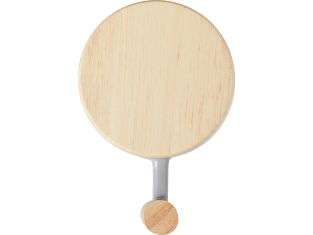 Кружка с ручкой и крышкой из каучукового дерева Jeny, серый-5