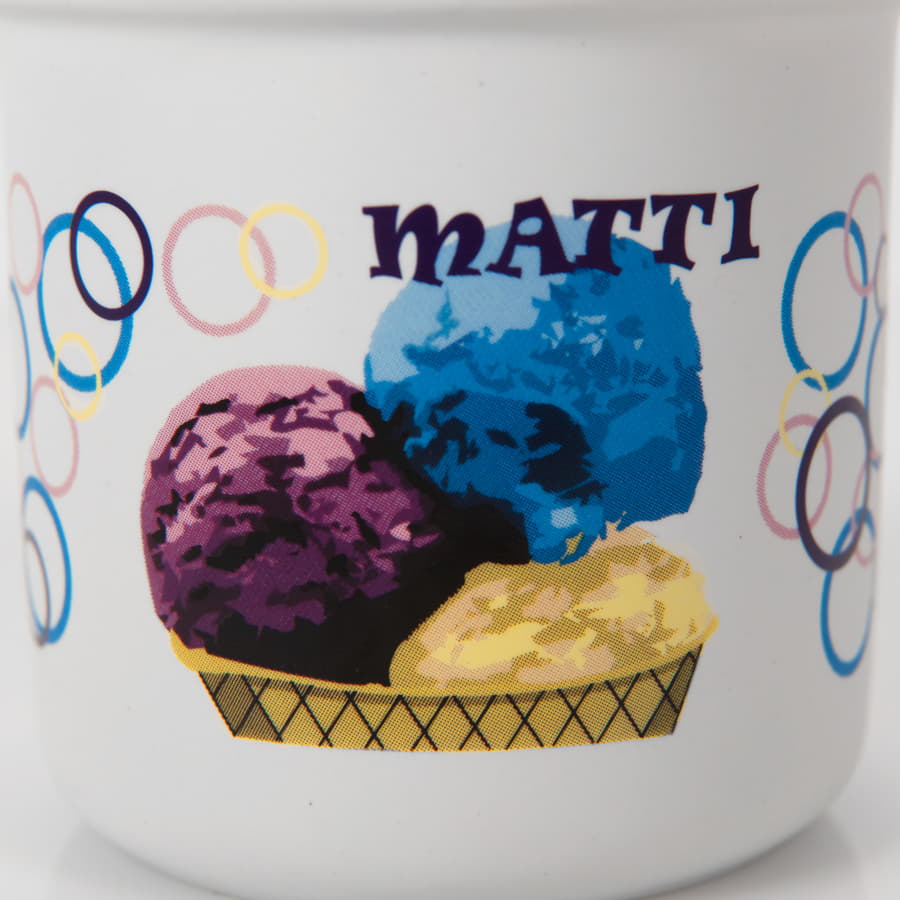 Кружка MATTI, белый, черный-1