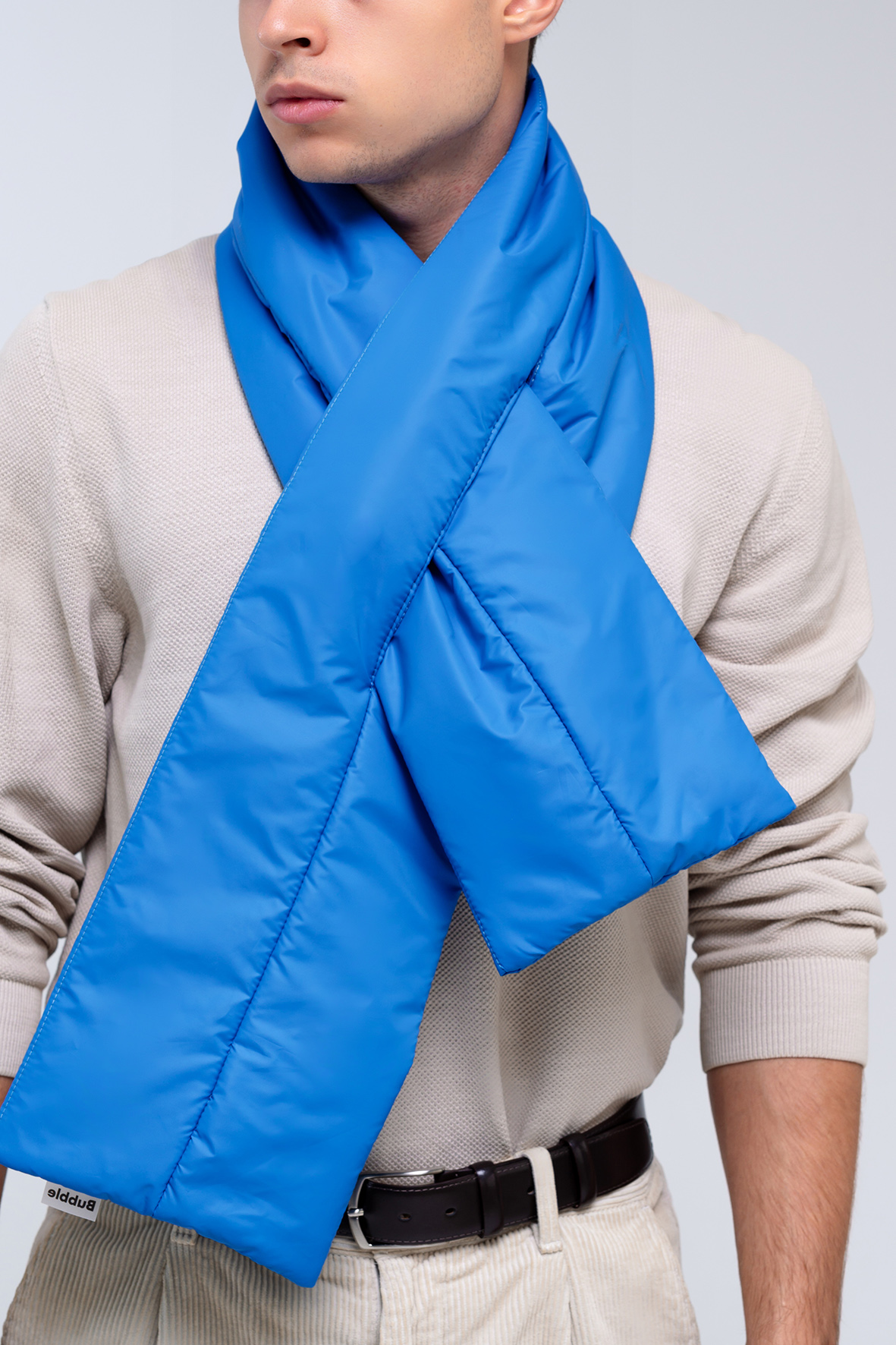 Шарф Bubble (голубой)-4