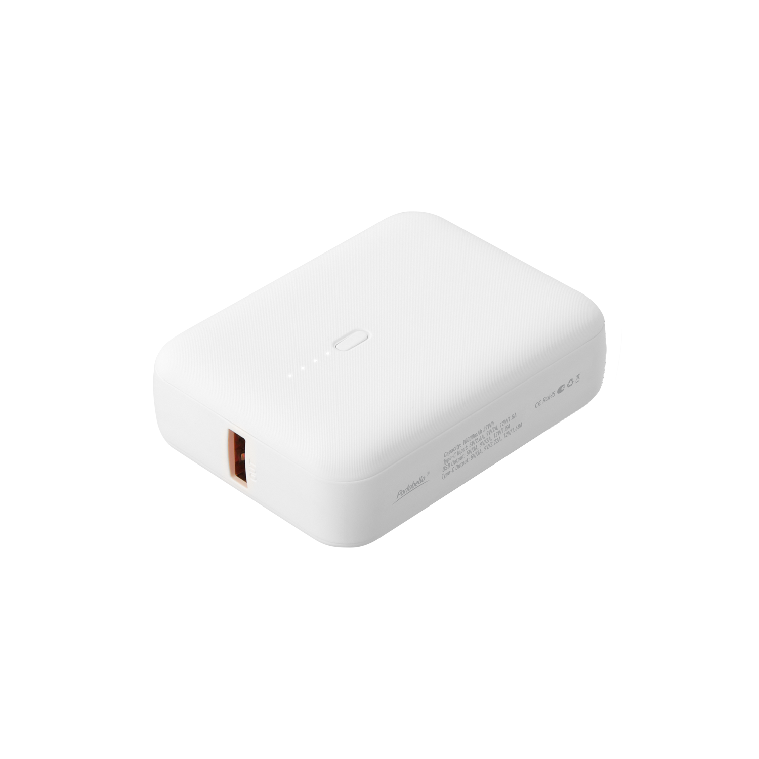 Внешний аккумулятор с функцией быстрой зарядки Формула (Formula) 10000 mAh, белый-0