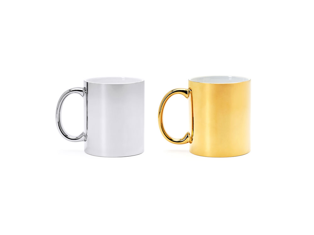 Кружка керамическая ZALA 350 мл, золотистый-2