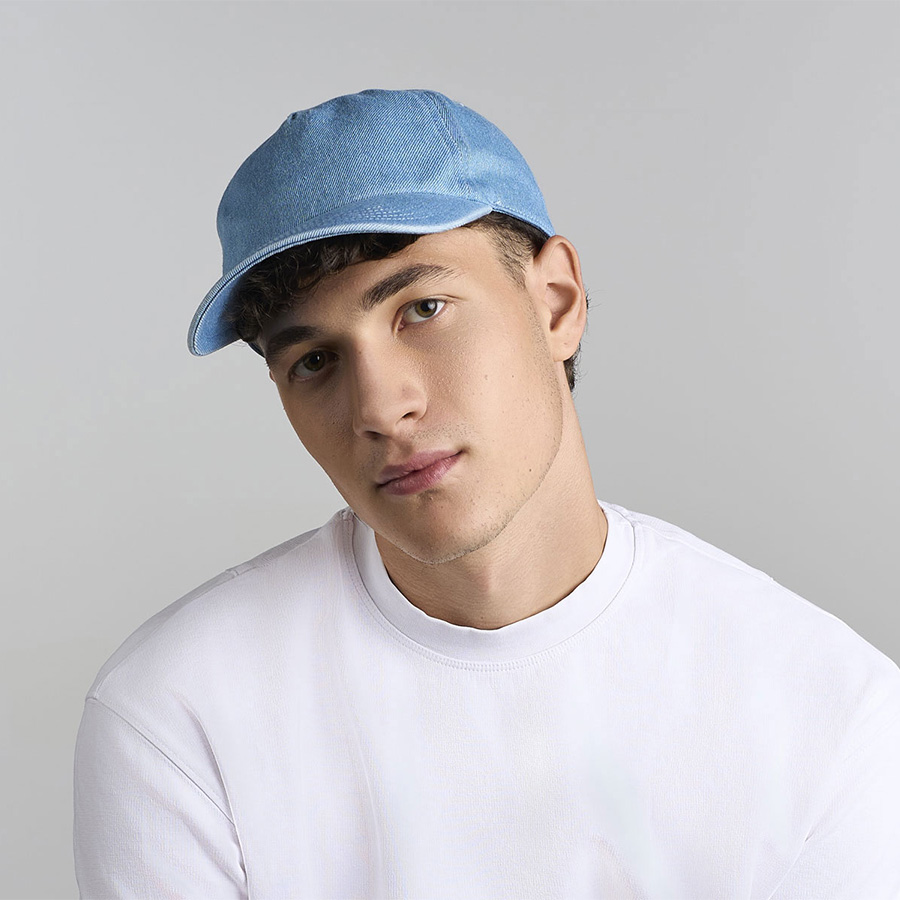 Бейсболка IRAYA, 5 клиньев, металлическая застежка, синий-4