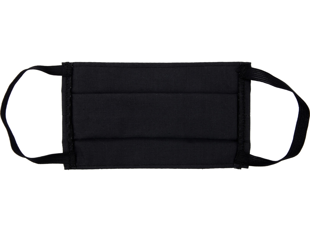 Маска для лица многоразовая из хлопка, черный-6