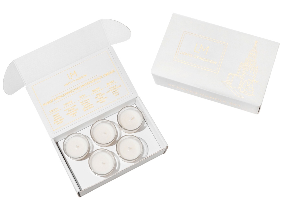 Набор ароматических свечей, 5*50 мл-0
