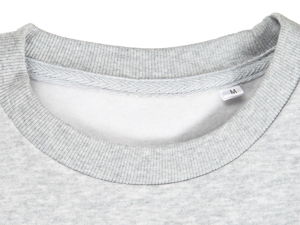 Свитшот блокинг Edinburgh, серый меланж/белый, мужской-10