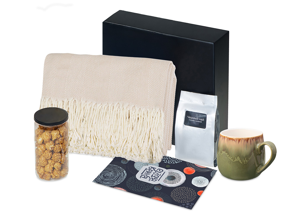 Подарочный набор Re:y. Haven  с пледом, кружкой и чаем-1
