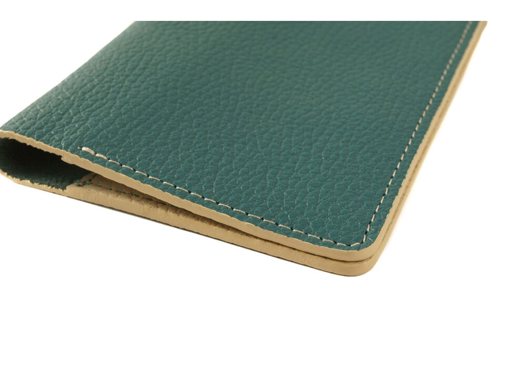 Обложка для паспорта Valerie Concept PSC4, зеленый/бежевый-4