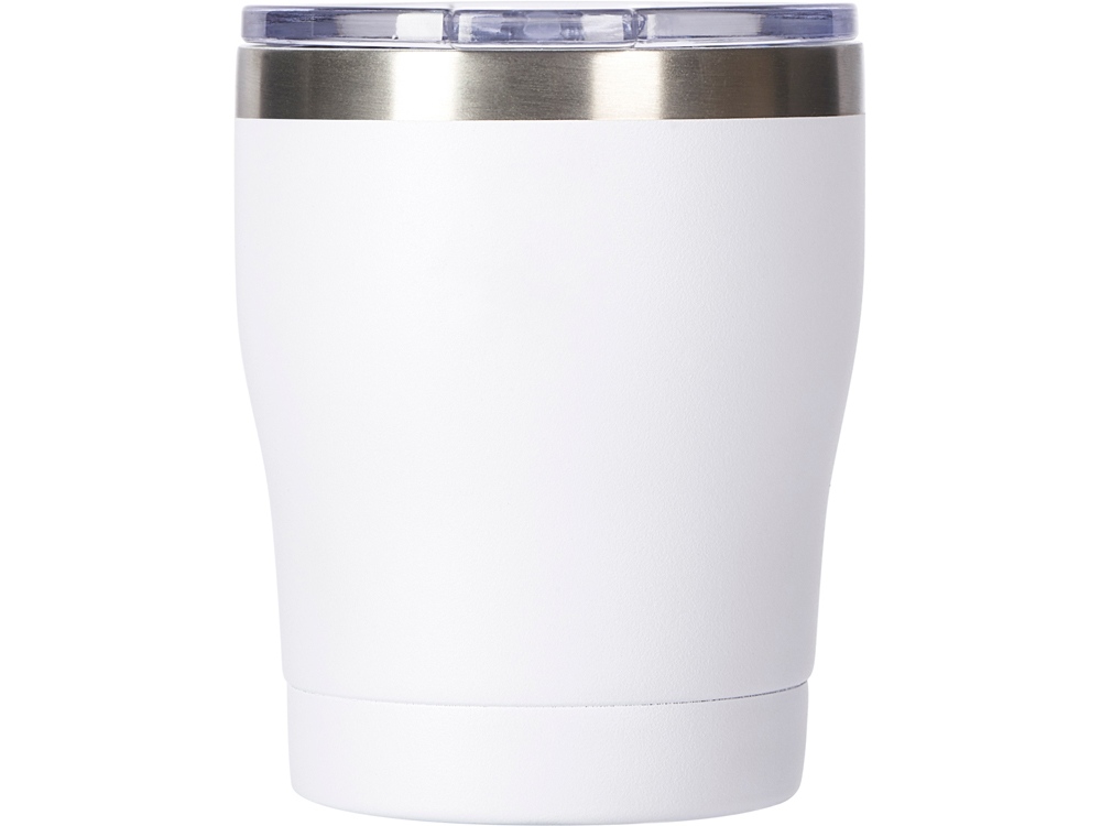 Вакуумная термокружка c керамическим покрытием Rodos, непротекаемая крышка, 350 мл, белый-4