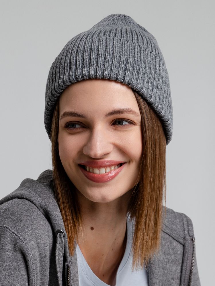 Шапка Stout, серый меланж-3