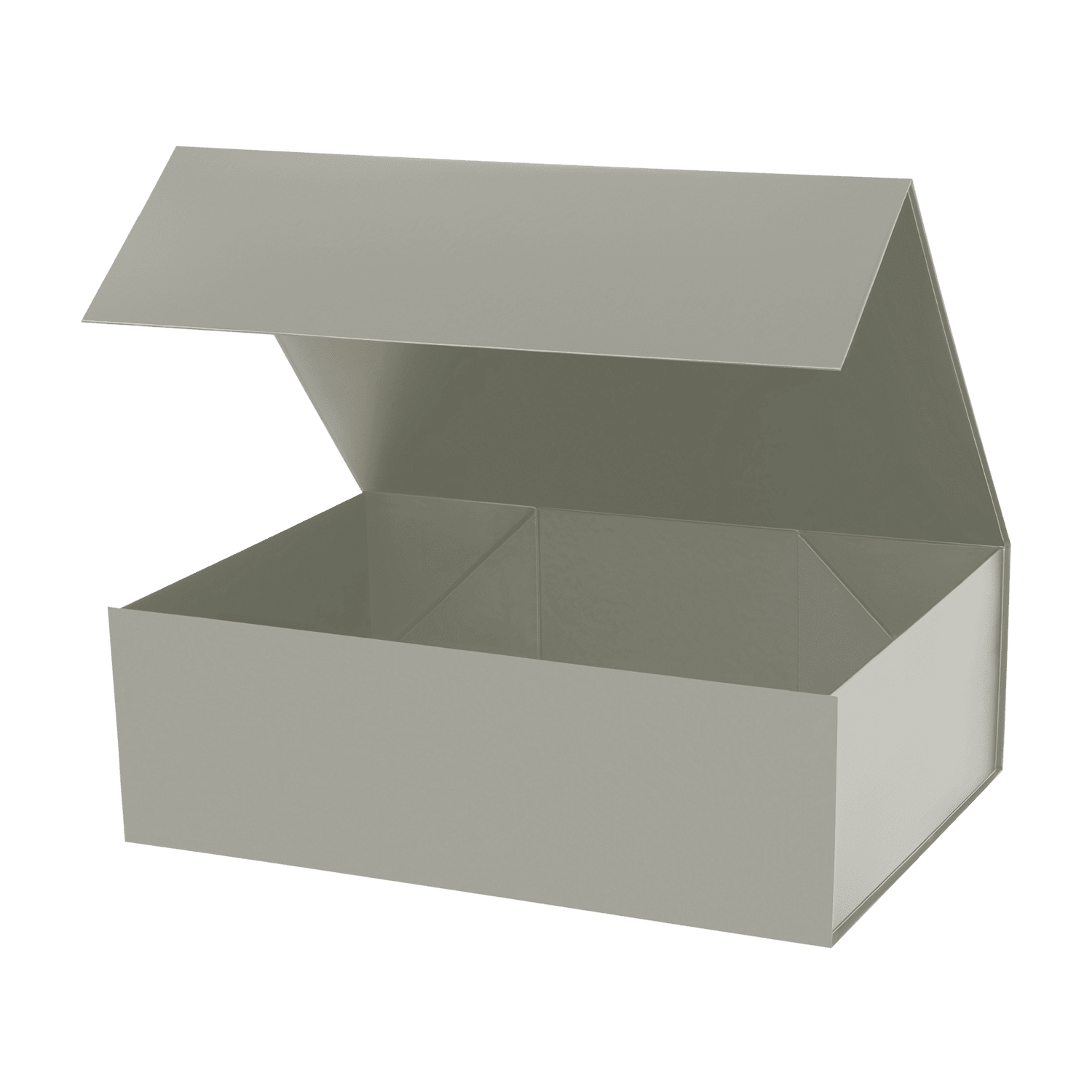 Подарочная коробка-трансформер средняя, серая-0