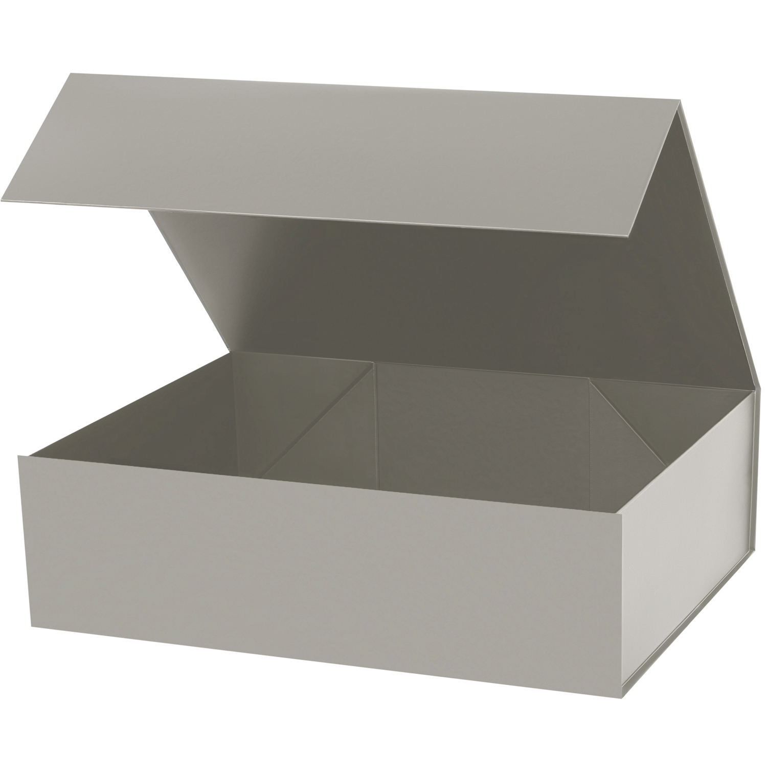 Подарочная коробка-трансформер большая, серая-0