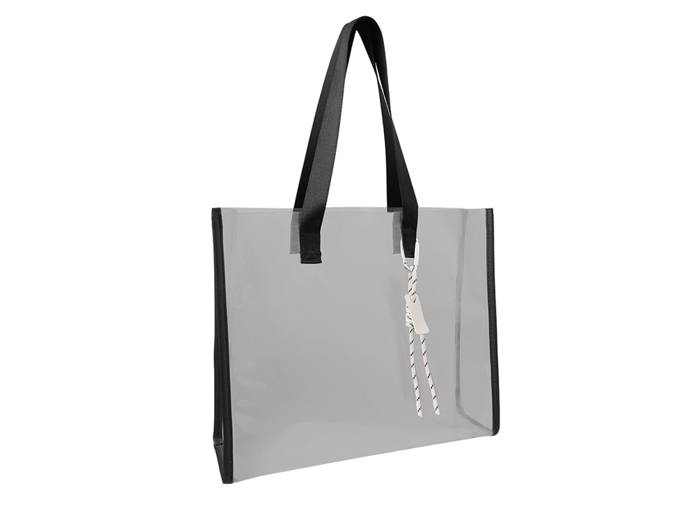 Брелок-веревочка на карабине Trinket, черно-белый-5