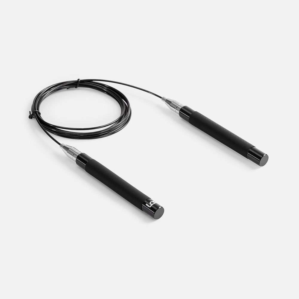 Скоростная скакалка Profi Comfi, черная-3