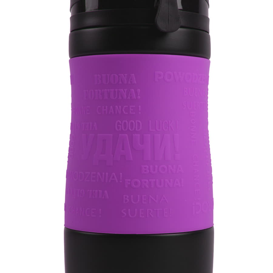 Термокружка вакуумная "УДАЧА", фиолетовый-3