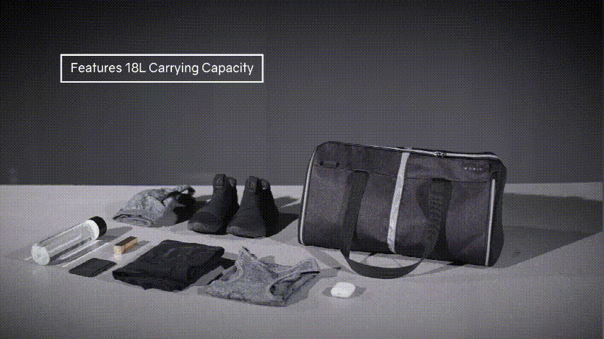 Спортивная сумка FlexPack Gym 49х26х23 см, темно-серая-30