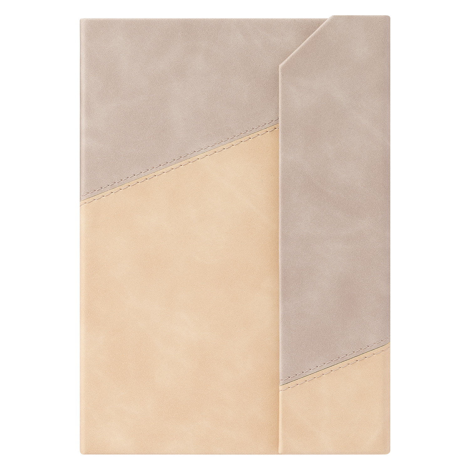 Ежедневник B2Book Magnetic Medio Diagonal 1/2, бежевый-0