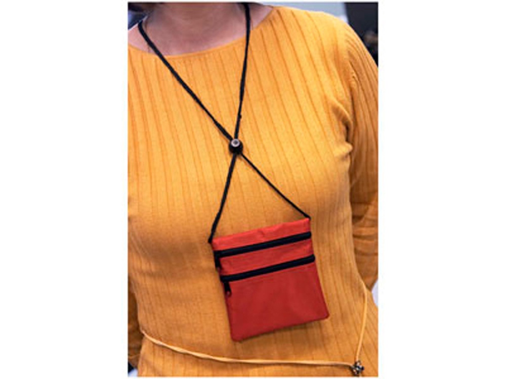 Нагрудный кошелек Путешествие, красный-3