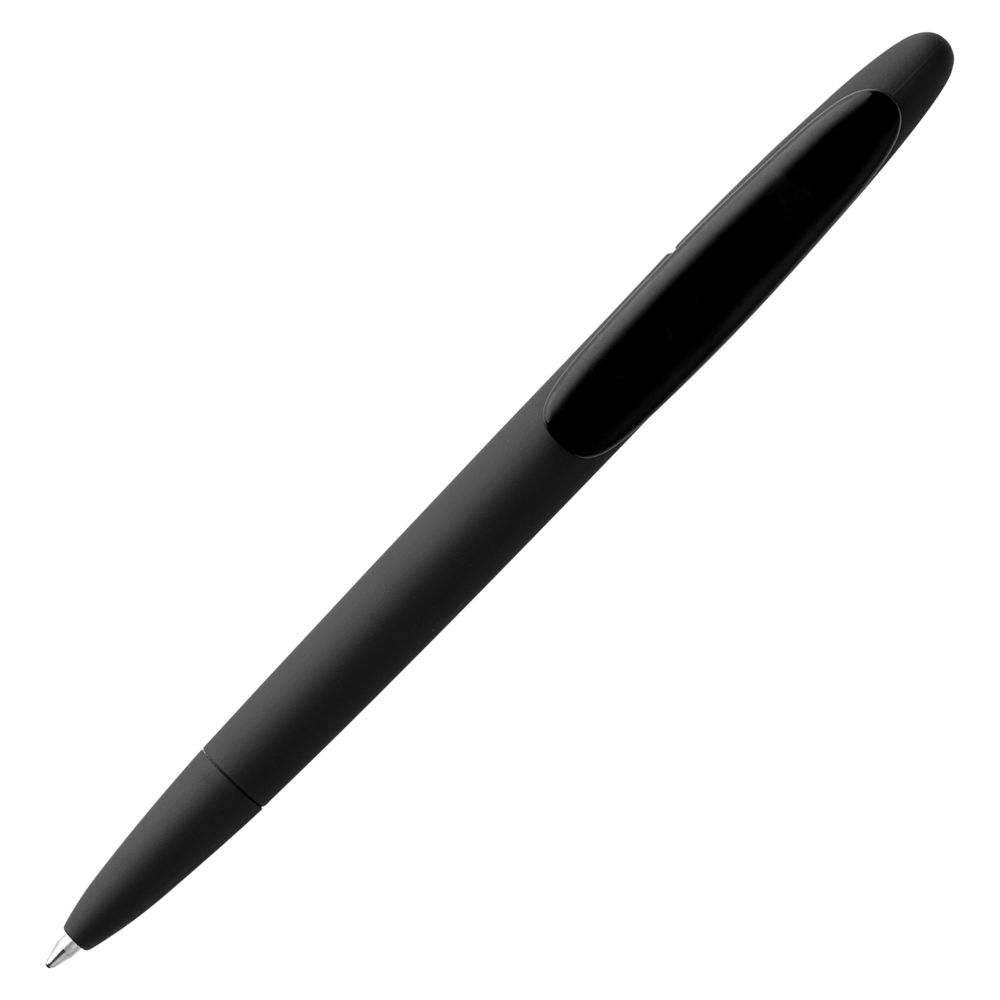 Ручка шариковая Prodir DS5 TRR-P Soft Touch, черная-2