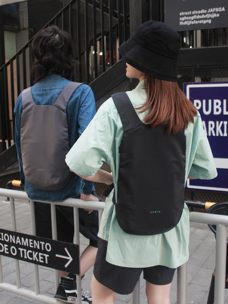 Рюкзак FlexPack Air 46х33х8 см, серый-3