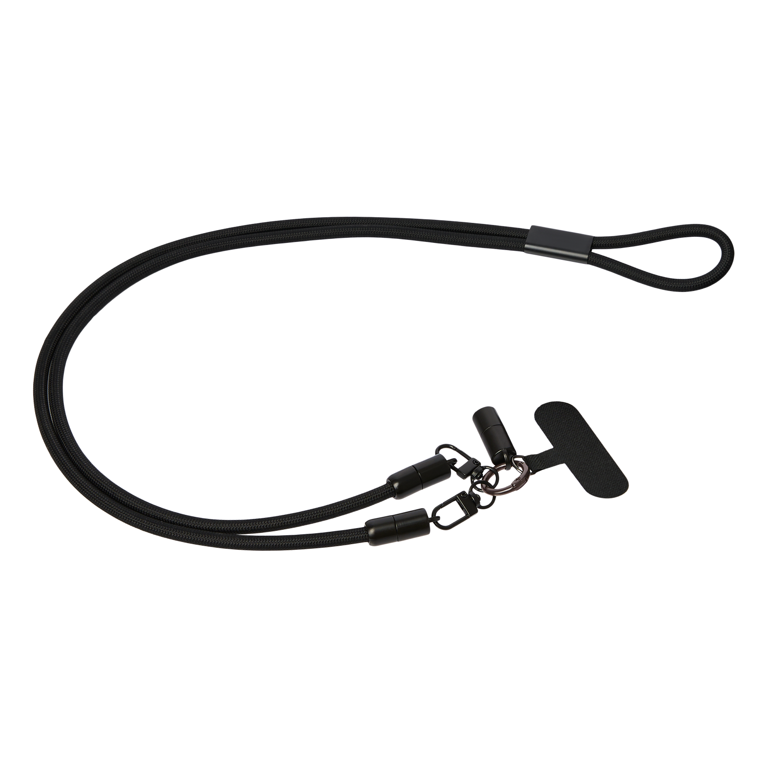 Кабель-ланьярд Voltrix, черный-0