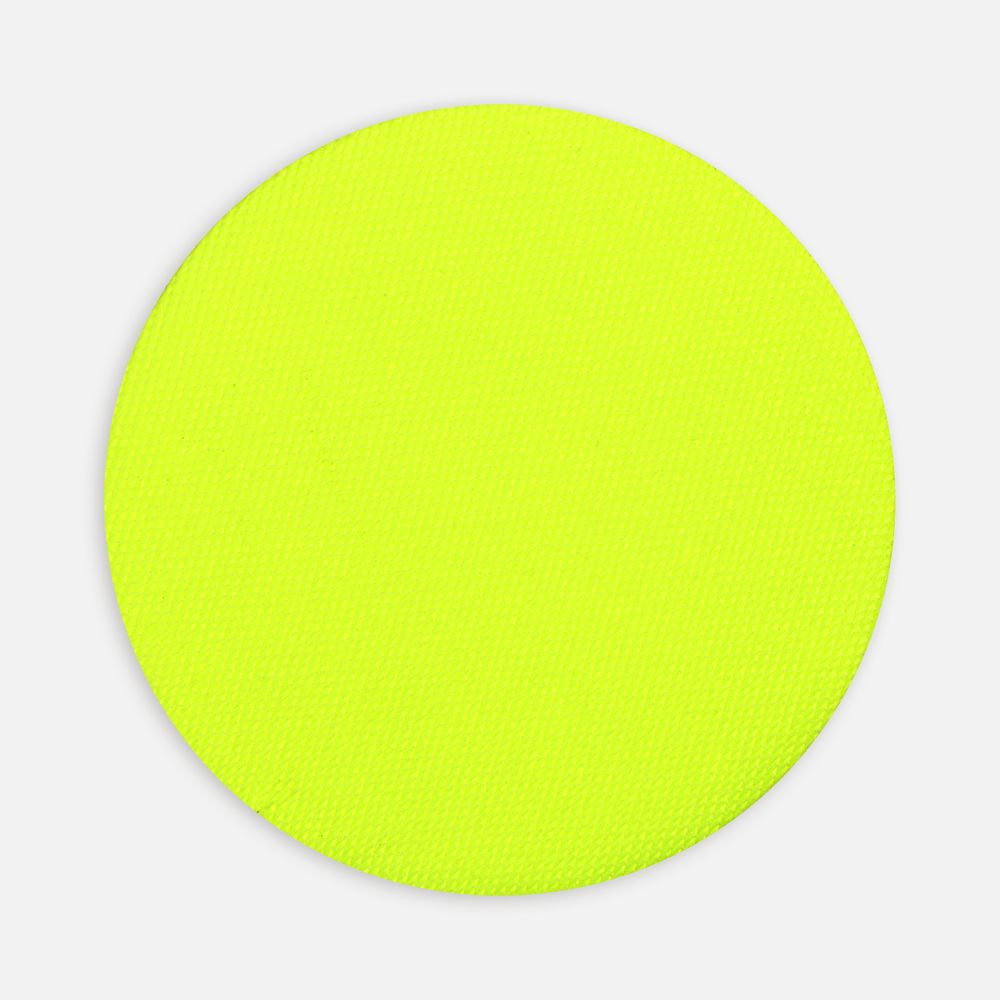 Наклейка тканевая Lunga Round, M, желтый неон-0
