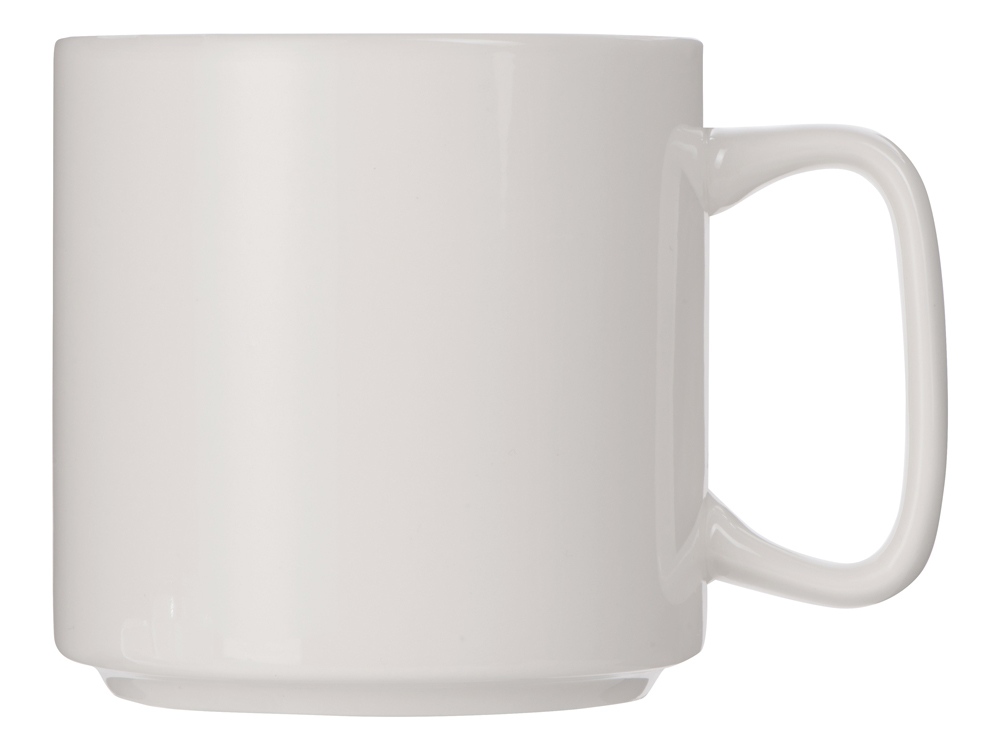 Кружка Kos, 370 мл, белый, с квадратной ручкой-1