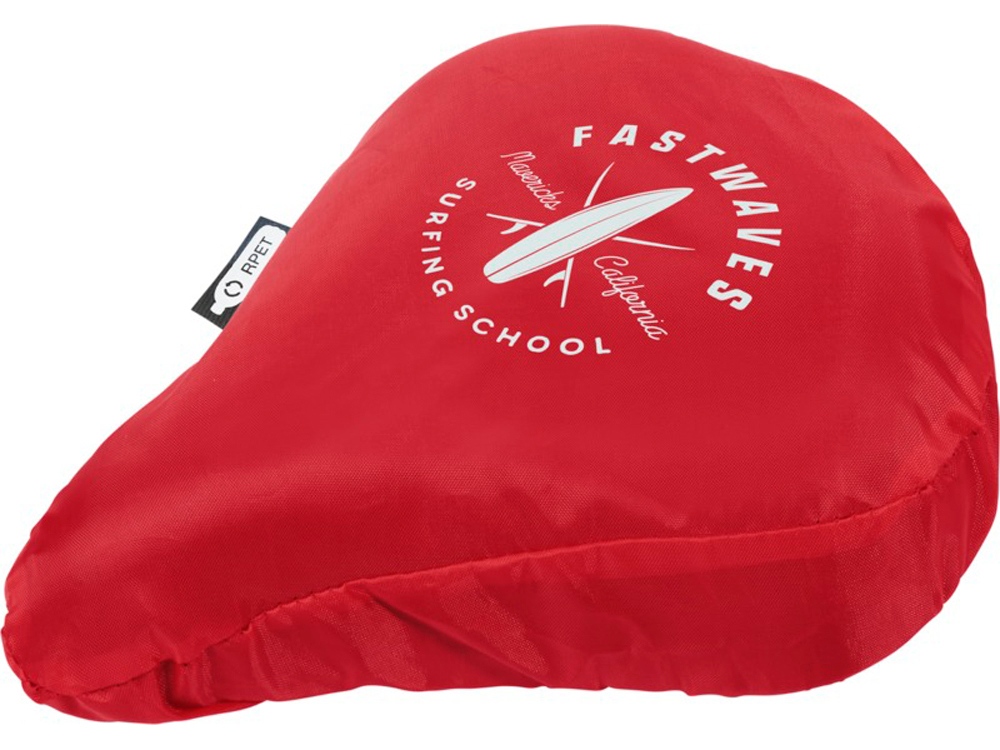 Водонепроницаемый чехол для велосипедного седла из переработанного ПЭТ Jesse, красный-2