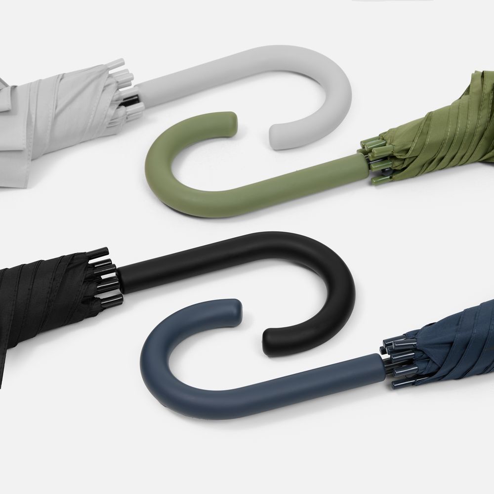 Зонт-трость Jolly Brolly, зеленый (хаки)-3