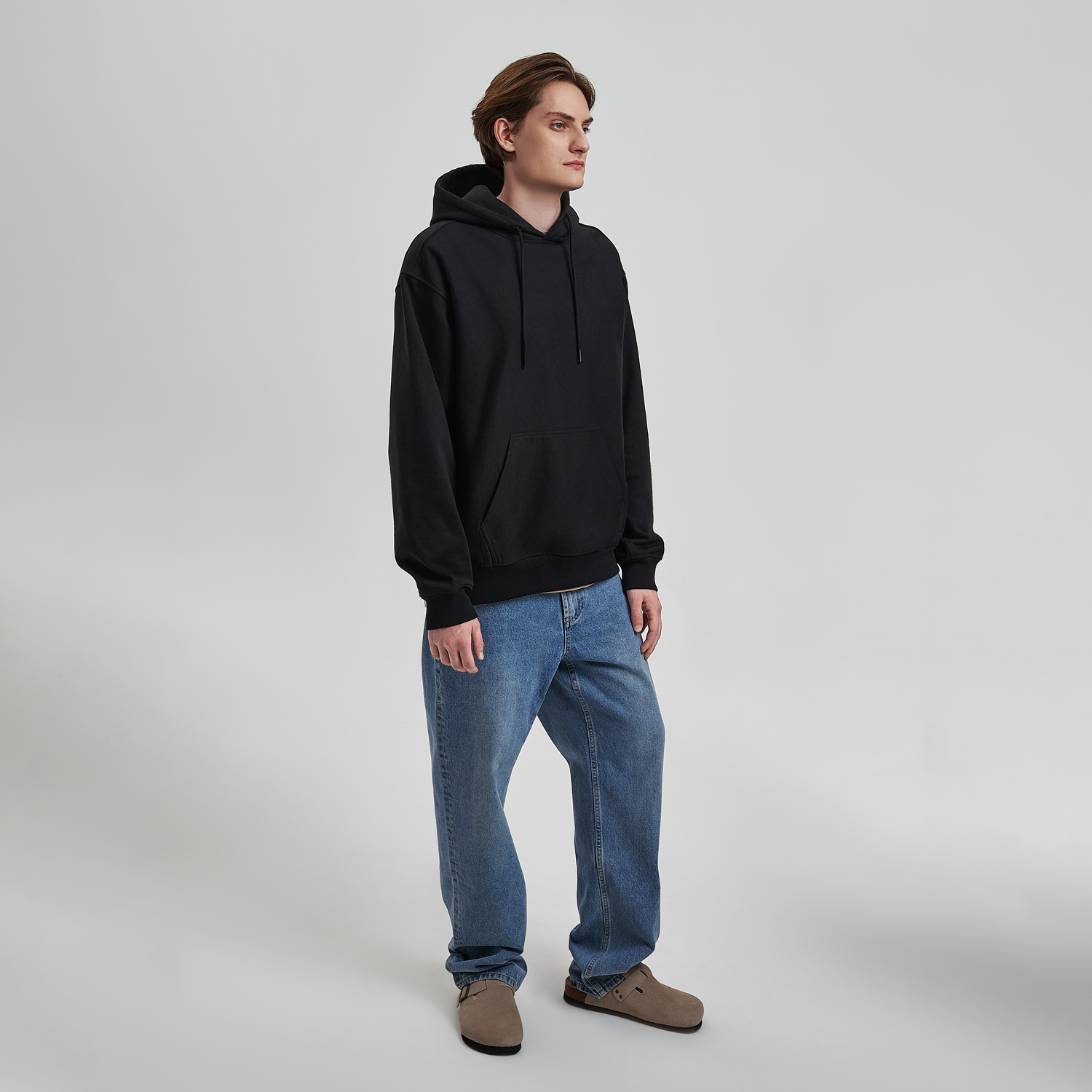 Худи релакс унисекс ADVENTURE, черный-1