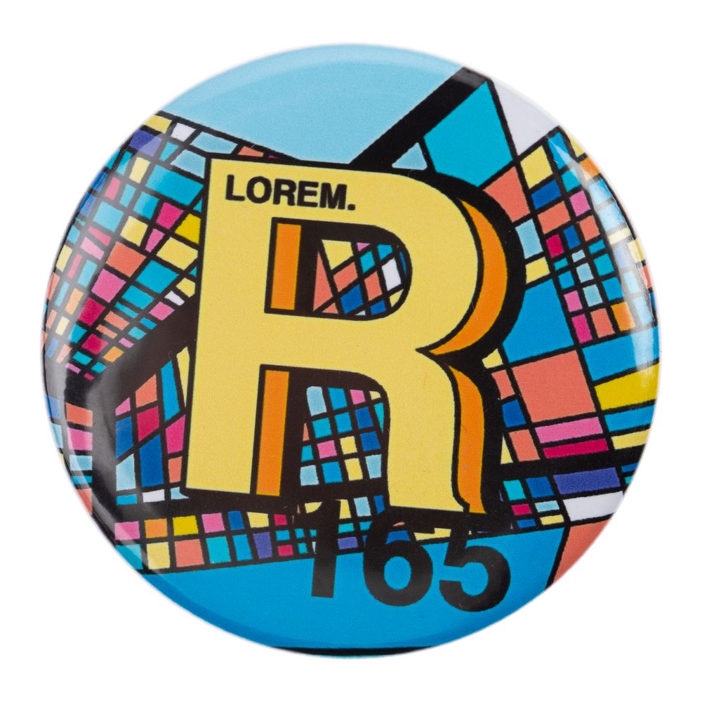 Значок закатной Pinback Print, L-3