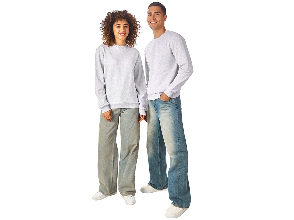 Свитшот Monaco унисекс, белый меланж-5